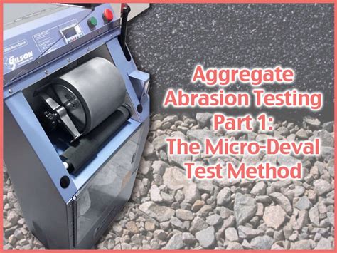 micro deval aggregate testing